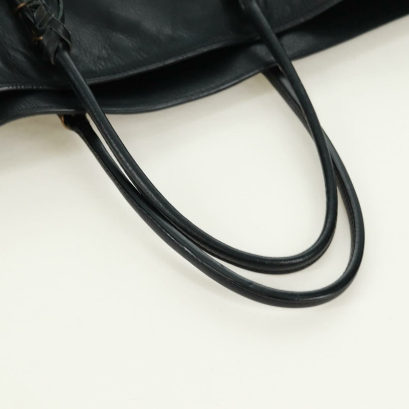 【日本直送】BALENCIAGA A4 紙手提包，黑色皮革，貨號 236701，正品編號 158583M-6