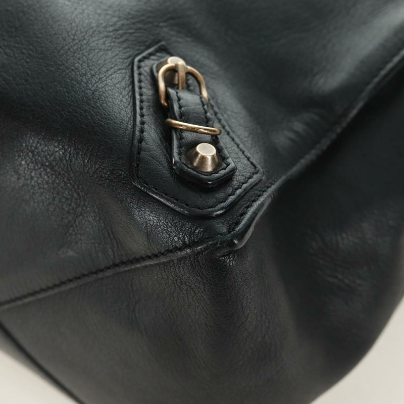 【日本直送】BALENCIAGA A4 紙手提包，黑色皮革，貨號 236701，正品編號 158583M-14