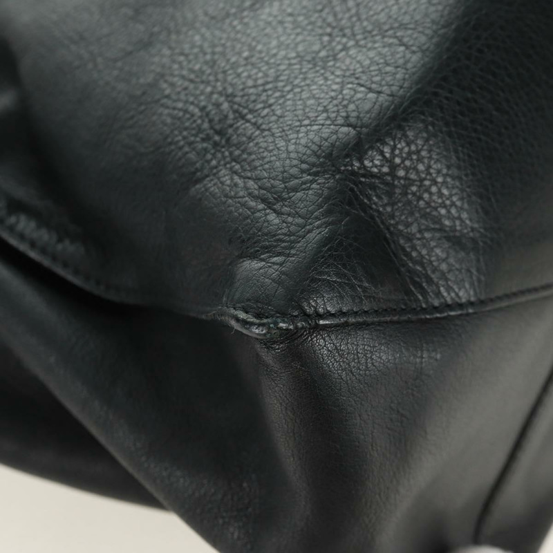 【日本直送】BALENCIAGA A4 紙手提包，黑色皮革，貨號 236701，正品編號 158583M-15