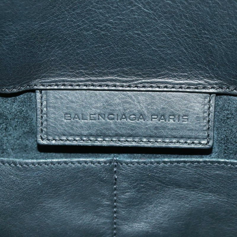 【日本直送】BALENCIAGA A4 紙手提包，黑色皮革，貨號 236701，正品編號 158583M-18