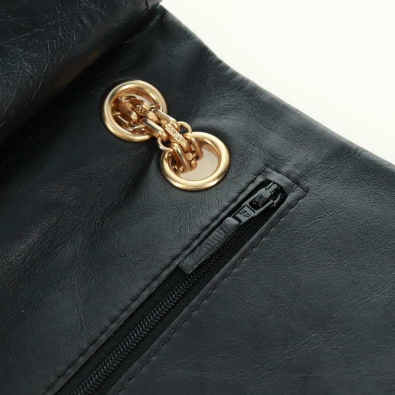 【日本直送】香奈兒 2.55 單翻蓋鏈條幸運符刺繡小牛皮 CC 正品 SK014SM-23