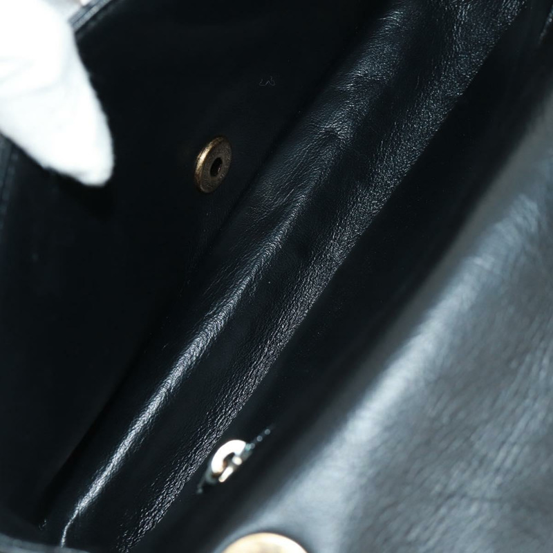 【日本直送】香奈兒單蓋鏈世界硬幣圖案絎縫25小牛皮CC正品SK013SM-8