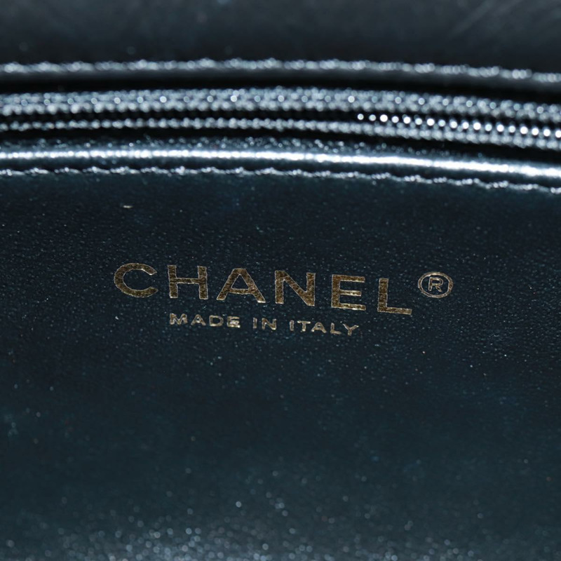 【日本直送】香奈兒單蓋鏈世界硬幣圖案絎縫25小牛皮CC正品SK013SM-26