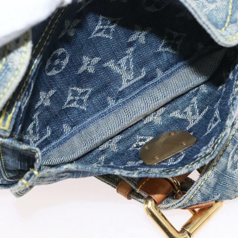 【日本直送】路易威登 Monogram 牛仔布腰包/斜背包 藍色 M95347 LV 正品 173177V-22