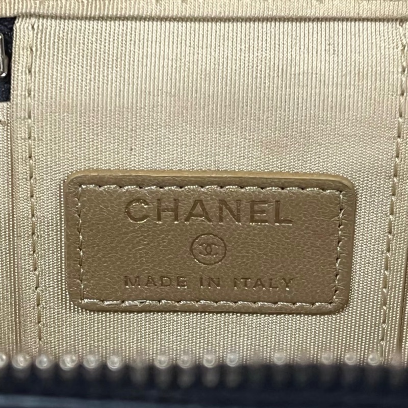 【97新 ✨ 全網最低價！】Chanel 香奈兒 金球 黑金 羊皮mini小盒子包（下單前先詢問庫存❗️）-9