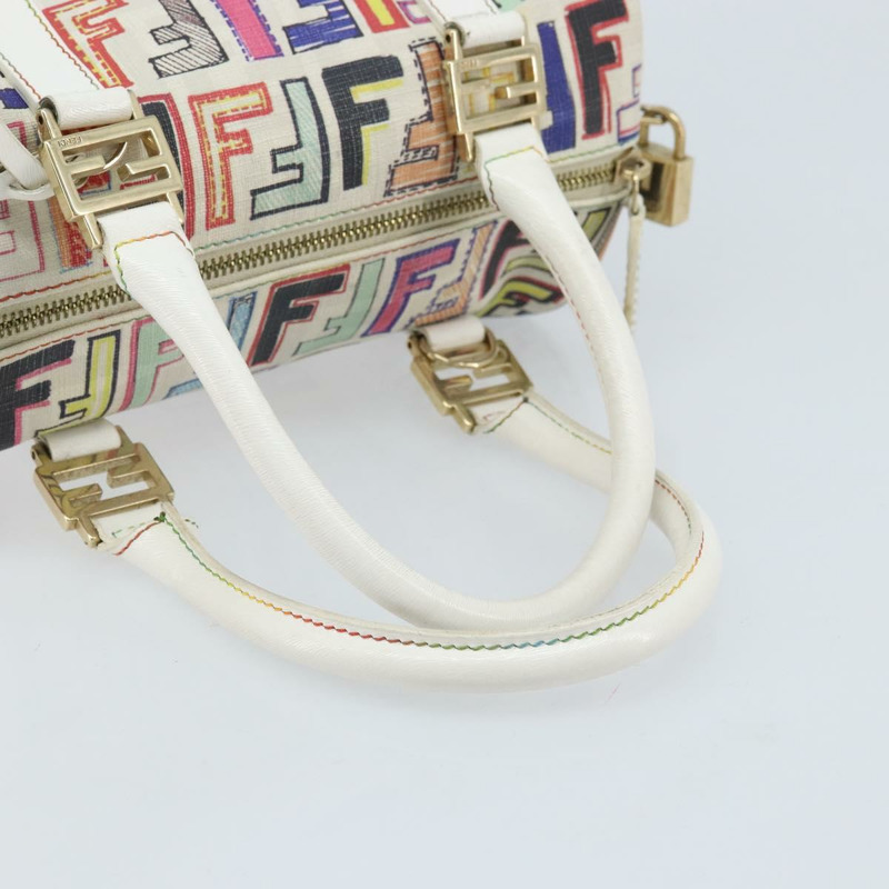 【日本直送】FENDI Zucca 帆布波士頓包 PVC 多色金色正品 173235V-6