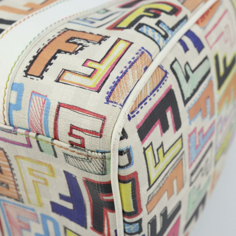 【日本直送】FENDI Zucca 帆布波士頓包 PVC 多色金色正品 173235V-8