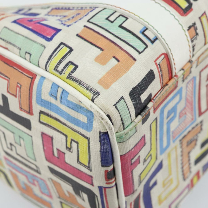 【日本直送】FENDI Zucca 帆布波士頓包 PVC 多色金色正品 173235V-15