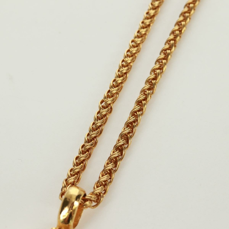 【日本直送】香奈兒放大鏡項鍊 金屬金 CC Auth 133226V-9