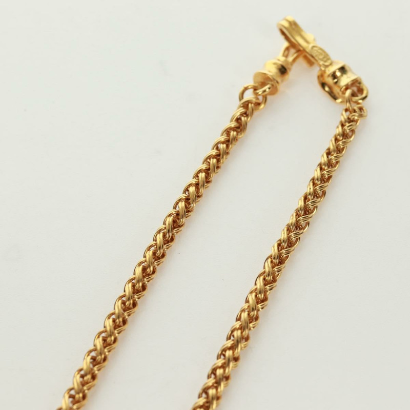 【日本直送】香奈兒放大鏡項鍊 金屬金 CC Auth 133226V-11