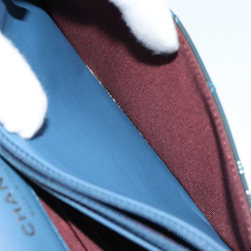 【日本直送】香奈兒 (CHANEL) Matelasse 鏈條肩背包，漆皮綠色金色雙C標誌，貨號 173130SAM-24