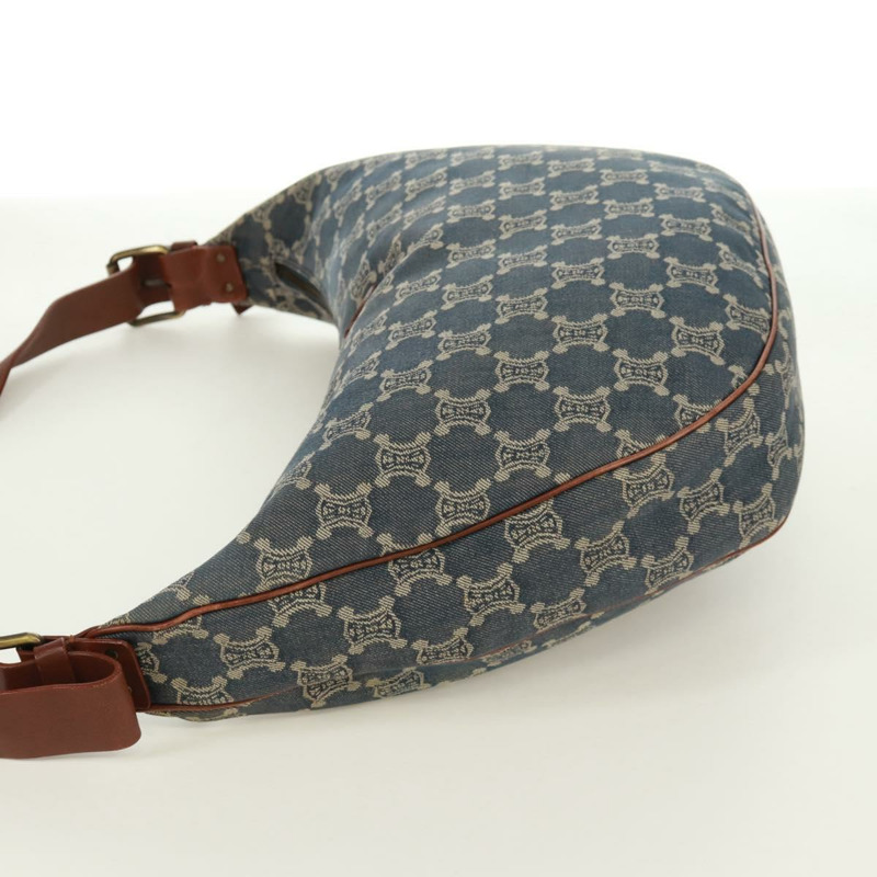 【日本直送】CELINE Paris Macadam帆布單肩包 藍色 正品 173229V-2