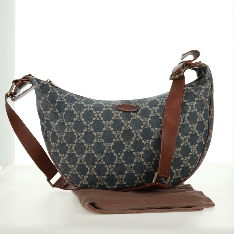 【日本直送】CELINE Paris Macadam帆布單肩包 藍色 正品 173229V-11