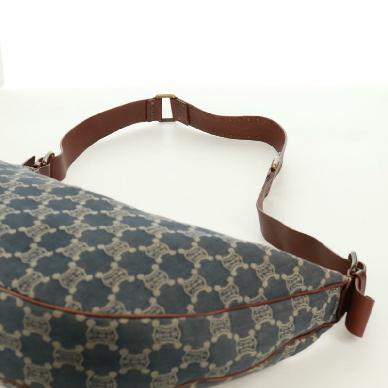 【日本直送】CELINE Paris Macadam帆布單肩包 藍色 正品 173229V-13