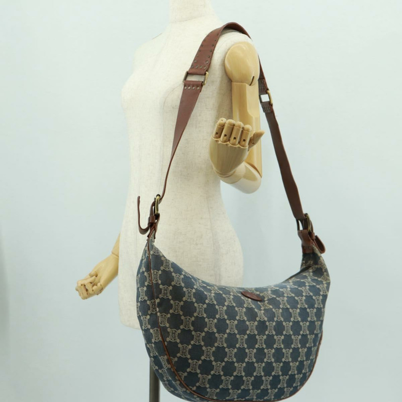 【日本直送】CELINE Paris Macadam帆布單肩包 藍色 正品 173229V-26