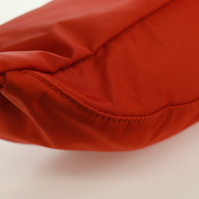 【日本直送】PRADA 腰包 尼龍 橘色 銀色 正品 165773V-16