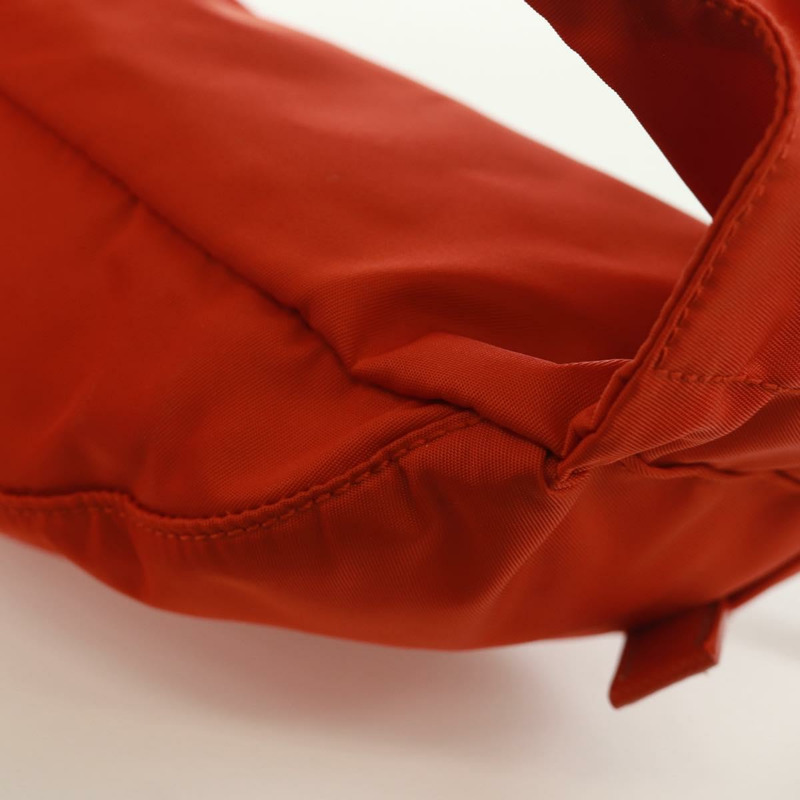 【日本直送】PRADA 腰包 尼龍 橘色 銀色 正品 165773V-17