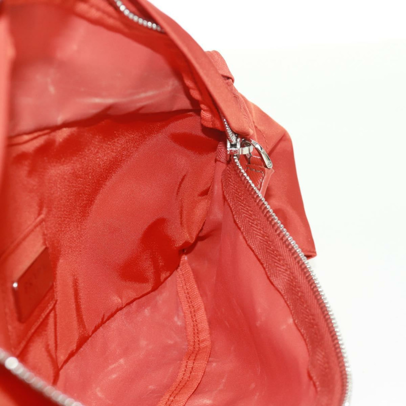 【日本直送】PRADA 腰包 尼龍 橘色 銀色 正品 165773V-20