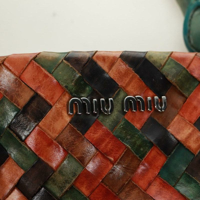 【日本直送】Miu Miu 鏈條手提包 皮革 多色 銀色 正品 165767V-19