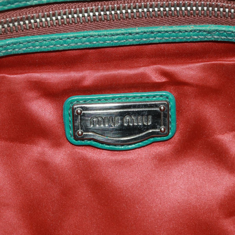 【日本直送】Miu Miu 鏈條手提包 皮革 多色 銀色 正品 165767V-20