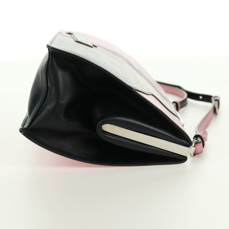 【日本直送】PRADA 鏈條單肩包 Safiano 皮革 粉紅色 銀色 正品 172073M-3