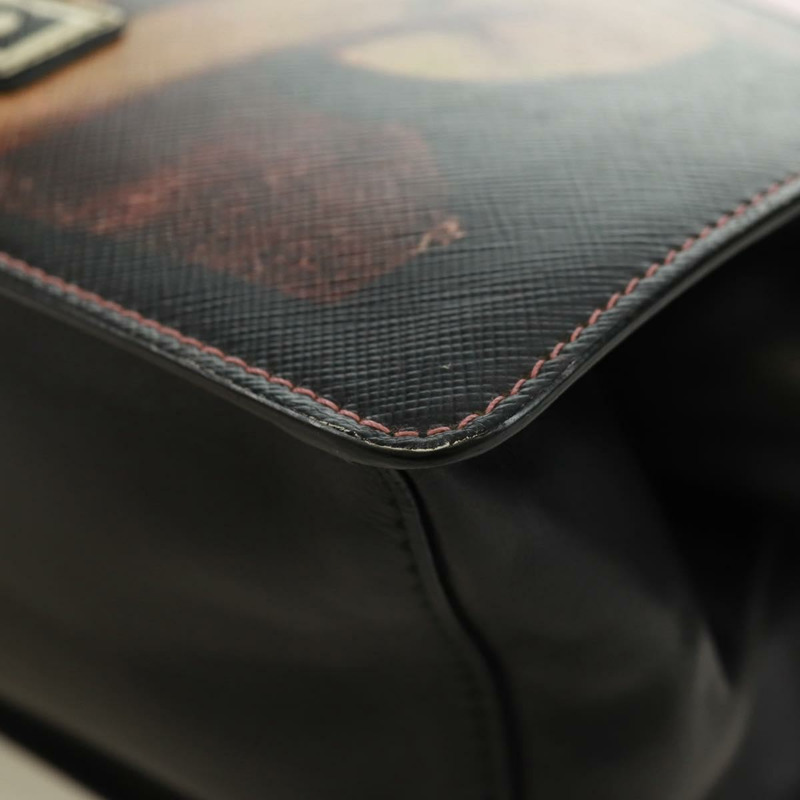 【日本直送】PRADA 鏈條單肩包 Safiano 皮革 粉紅色 銀色 正品 172073M-15