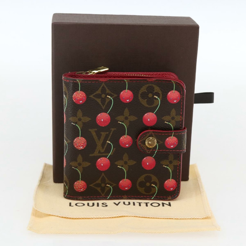 【日本直送】路易威登 Monogram Cherry 迷你拉鍊雙折皮夾 M95005 LV 正品 165814V-11