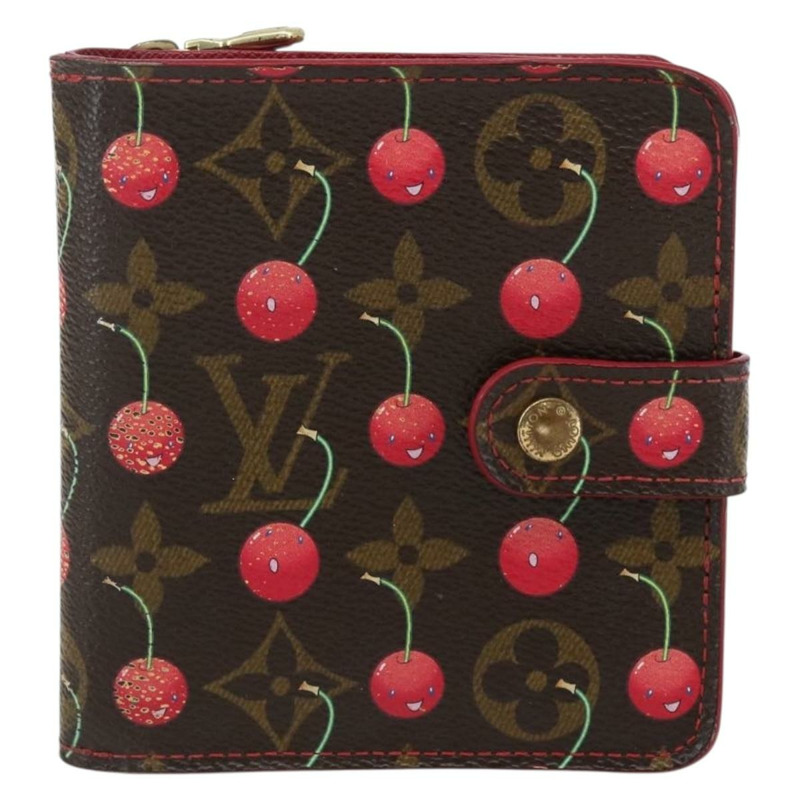 【日本直送】路易威登 Monogram Cherry 迷你拉鍊雙折皮夾 M95005 LV 正品 165814V-12