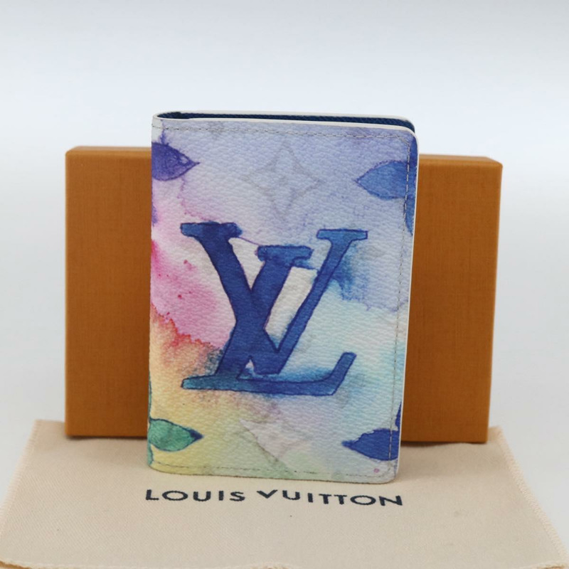【日本直送】路易威登 Monogram Watercolor Organizer De Poch Case M80456 Auth 165729M-11