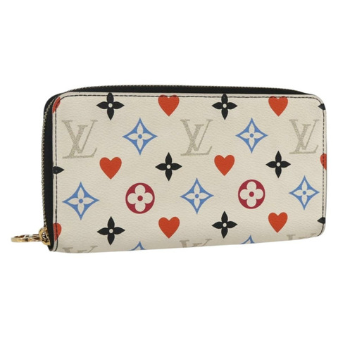 路易威登 Monogram Game On Zippy 長版皮夾 白色 M57491 LV 正品 165832M