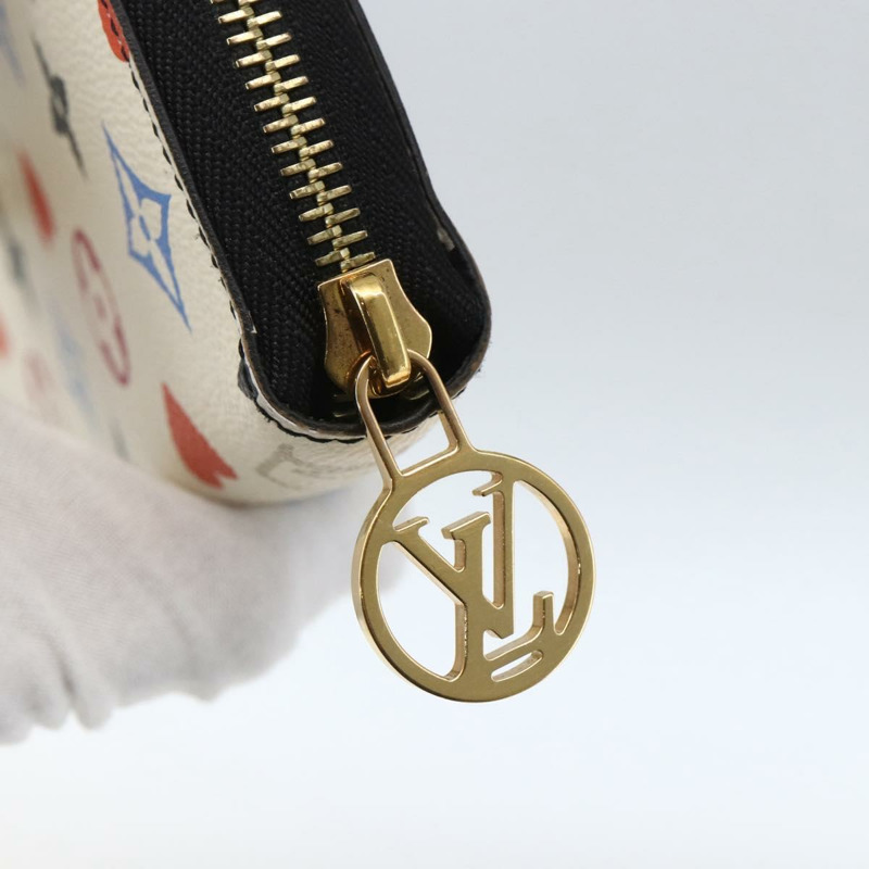 【日本直送】路易威登 Monogram Game On Zippy 長版皮夾 白色 M57491 LV 正品 165832M-7