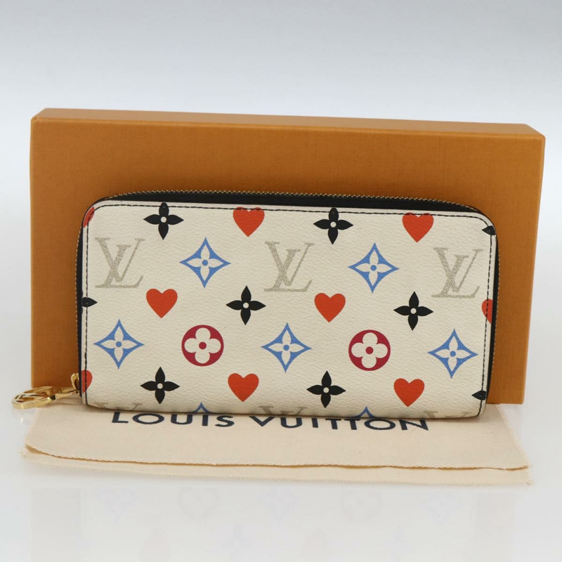 【日本直送】路易威登 Monogram Game On Zippy 長版皮夾 白色 M57491 LV 正品 165832M-11