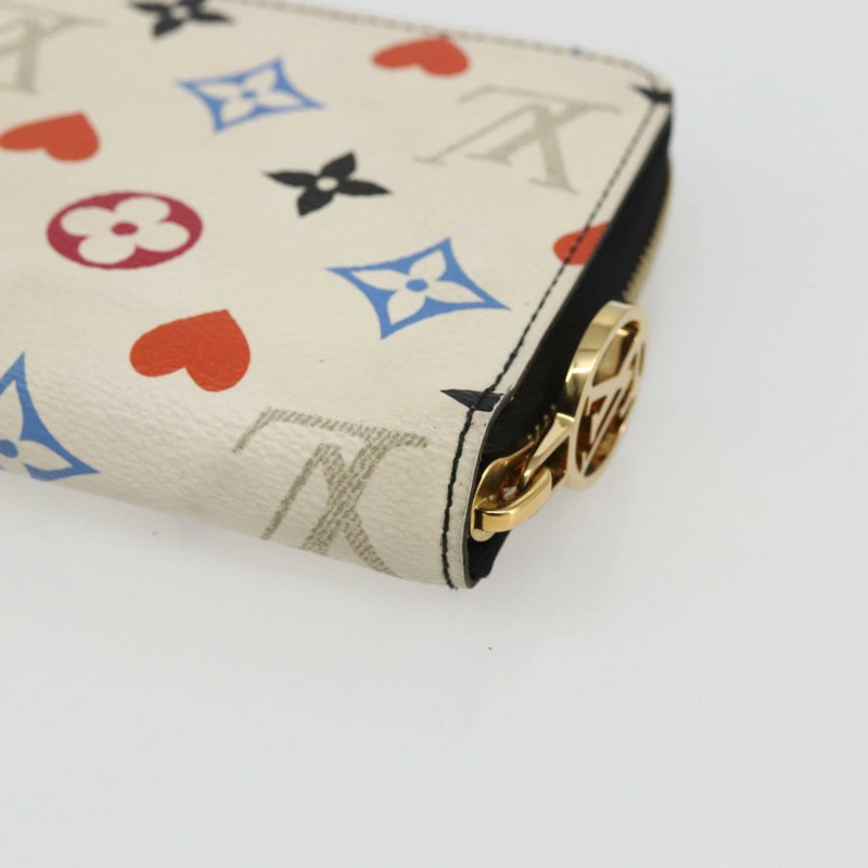 【日本直送】路易威登 Monogram Game On Zippy 長版皮夾 白色 M57491 LV 正品 165832M-14
