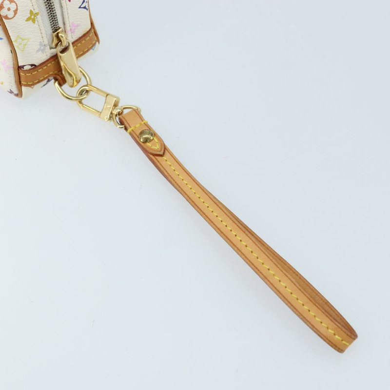 【日本直送】路易威登 Monogram Multicolor Trousse Wapity Pouch 白色 M58033 Auth 165823V-7