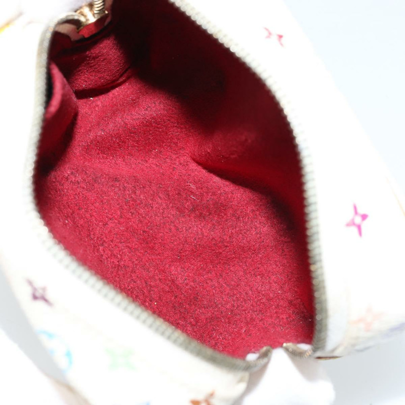 【日本直送】路易威登 Monogram Multicolor Trousse Wapity Pouch 白色 M58033 Auth 165823V-9