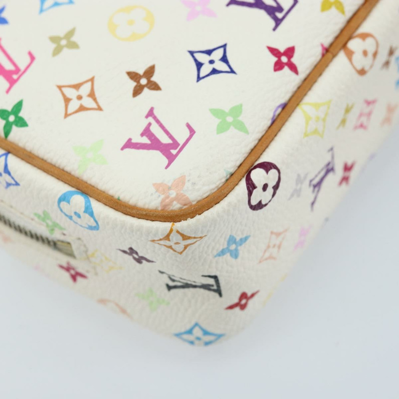 【日本直送】路易威登 Monogram Multicolor Trousse Wapity Pouch 白色 M58033 Auth 165823V-15