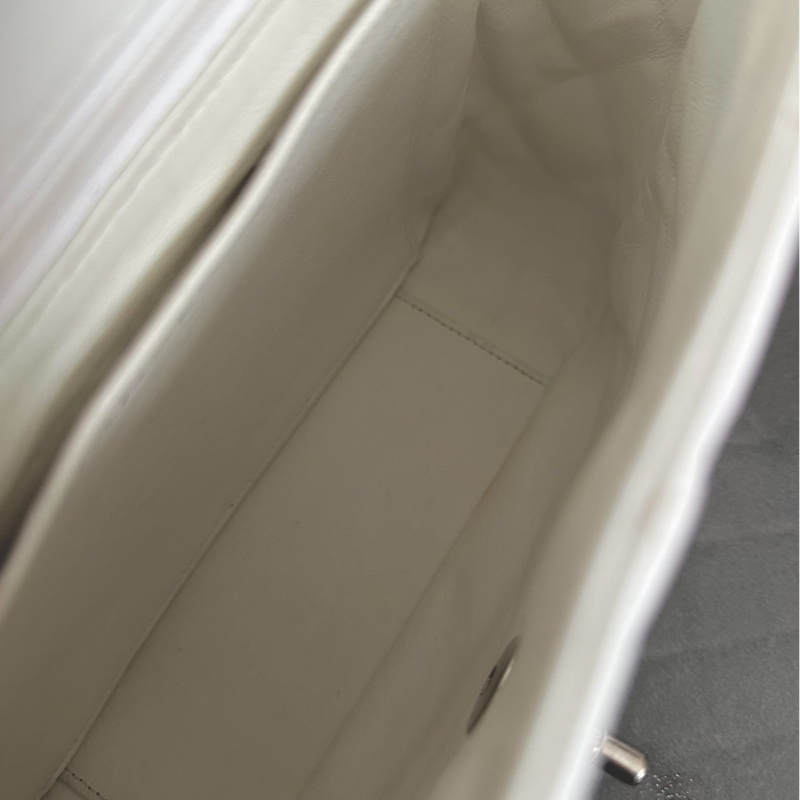 【95%新✨白色顯氣質👍🏻全網最低價】Chanel中古vintage白色kelly寬肩帶box-10