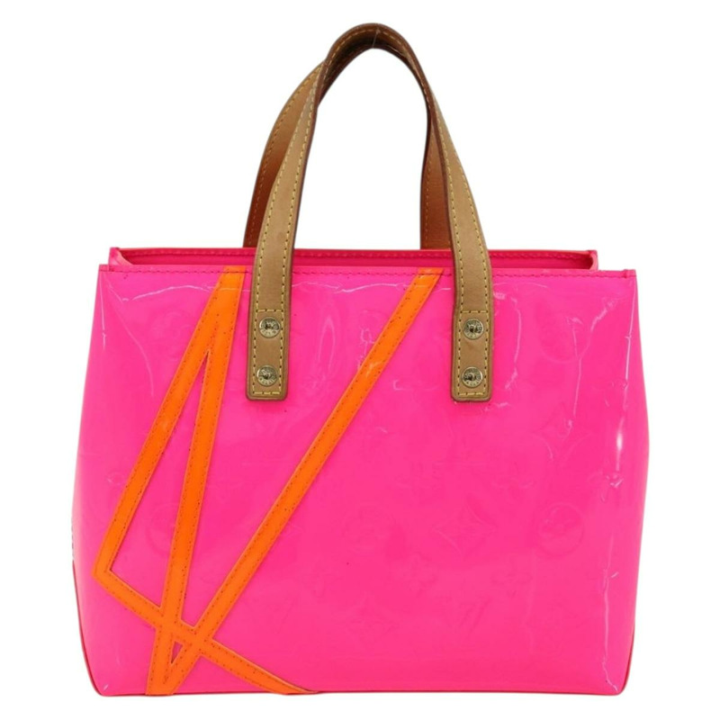 【日本直送】路易威登 Monogram Vernis Fluo Reade PM 手袋 紅色 橙色 M91903 正品 170834V-1