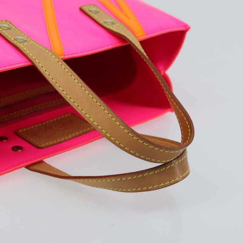 【日本直送】路易威登 Monogram Vernis Fluo Reade PM 手袋 紅色 橙色 M91903 正品 170834V-6