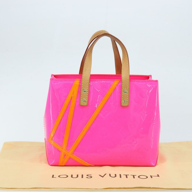 【日本直送】路易威登 Monogram Vernis Fluo Reade PM 手袋 紅色 橙色 M91903 正品 170834V-11