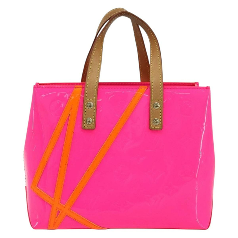 【日本直送】路易威登 Monogram Vernis Fluo Reade PM 手袋 紅色 橙色 M91903 正品 170834V-12