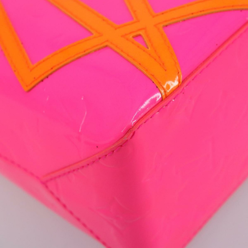 【日本直送】路易威登 Monogram Vernis Fluo Reade PM 手袋 紅色 橙色 M91903 正品 170834V-13