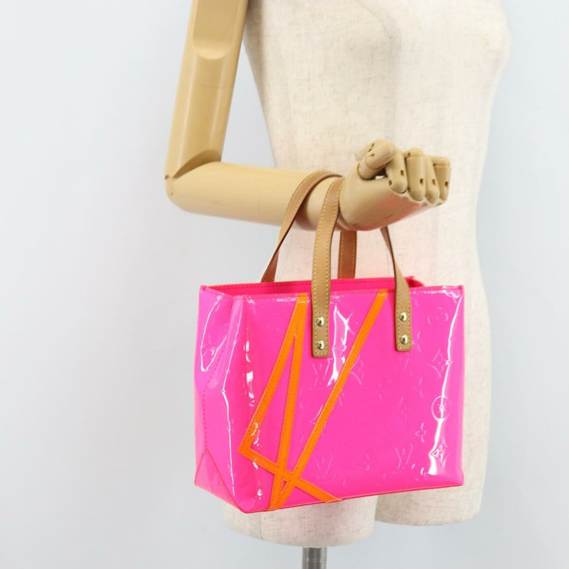 【日本直送】路易威登 Monogram Vernis Fluo Reade PM 手袋 紅色 橙色 M91903 正品 170834V-21