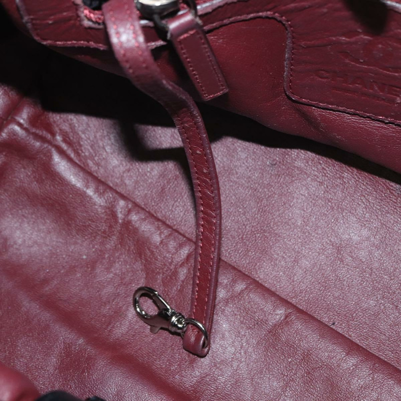 【日本直送】香奈兒 (CHANEL) Matelasse 手提包，黑色銀色雙C標誌皮革，正品 ka2459SAV-10