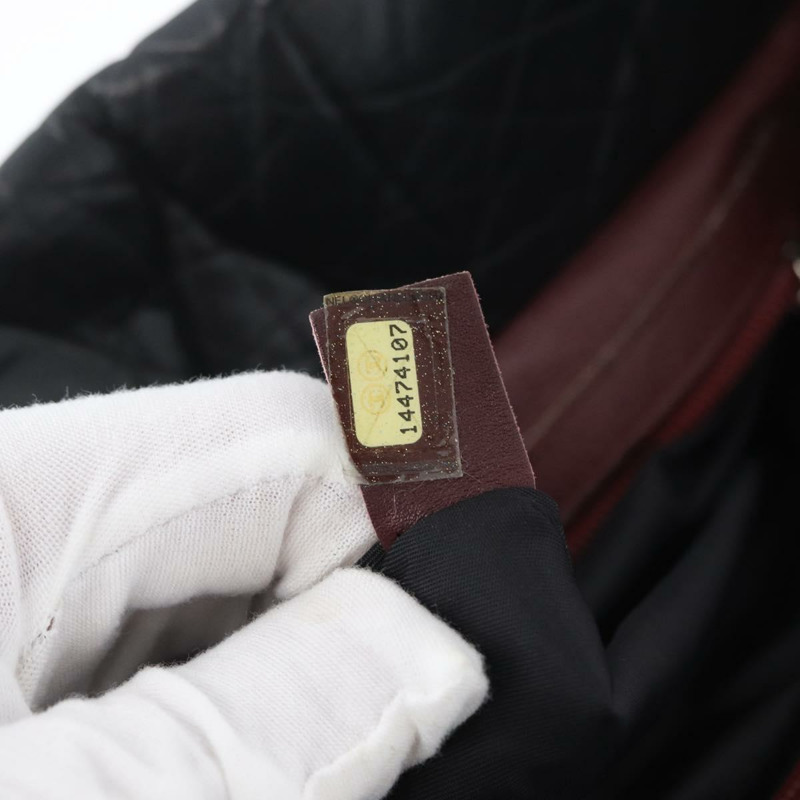 【日本直送】香奈兒 (CHANEL) Matelasse 手提包，黑色銀色雙C標誌皮革，正品 ka2459SAV-11