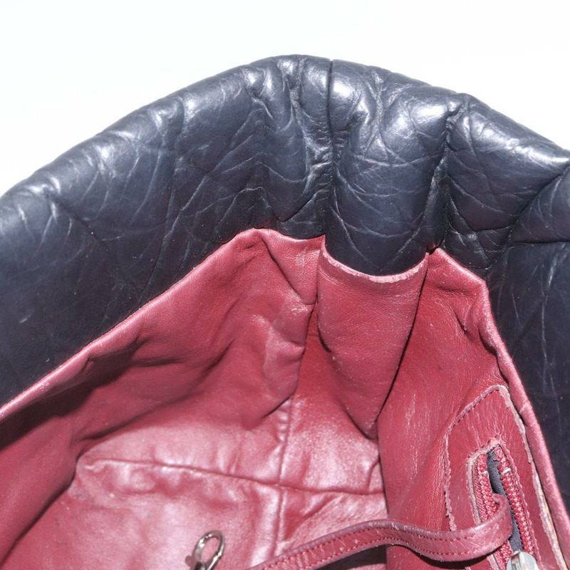 【日本直送】香奈兒 (CHANEL) Matelasse 手提包，黑色銀色雙C標誌皮革，正品 ka2459SAV-19