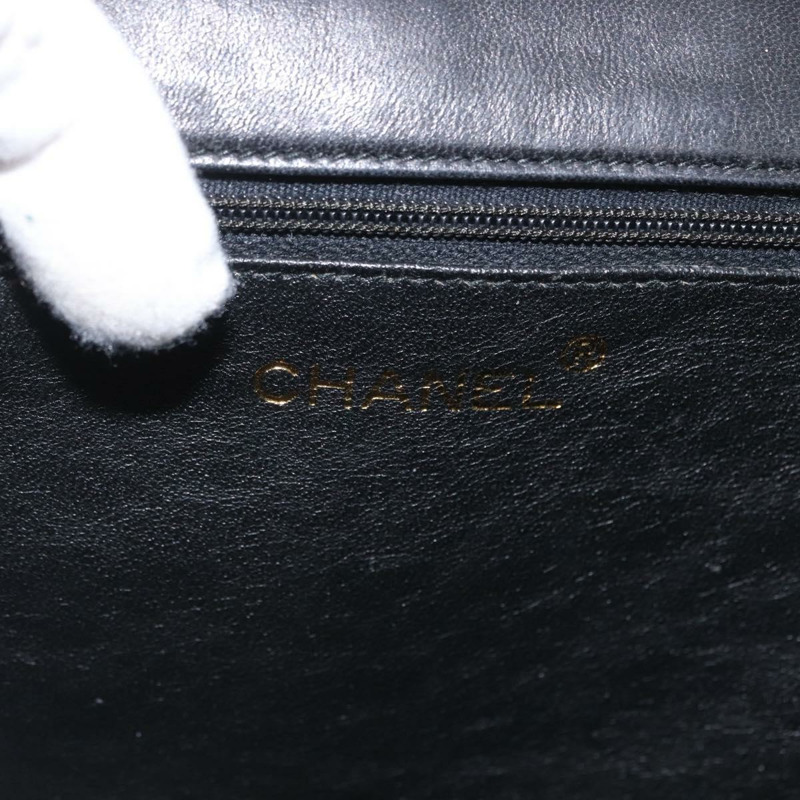 【日本直送】香奈兒 (CHANEL) 絎縫鏈條單肩包，羊皮材質，黑色，金色雙C標誌，正品編號 ka2482V-20