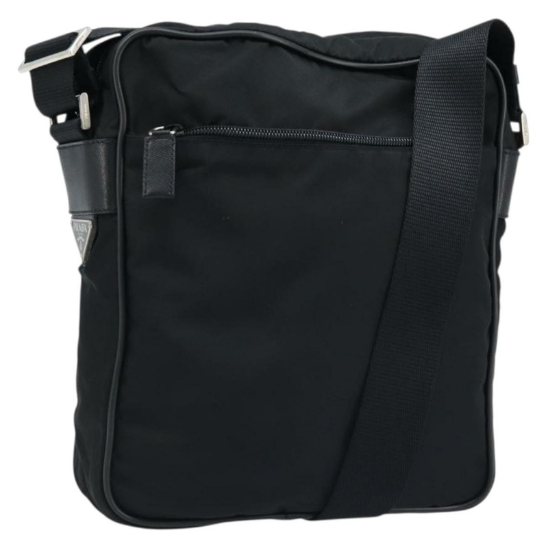 【日本直送】PRADA 單肩包 尼龍 黑色 銀色 正品 ka2509V-0