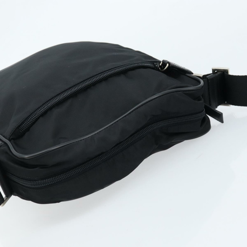 【日本直送】PRADA 單肩包 尼龍 黑色 銀色 正品 ka2509V-5