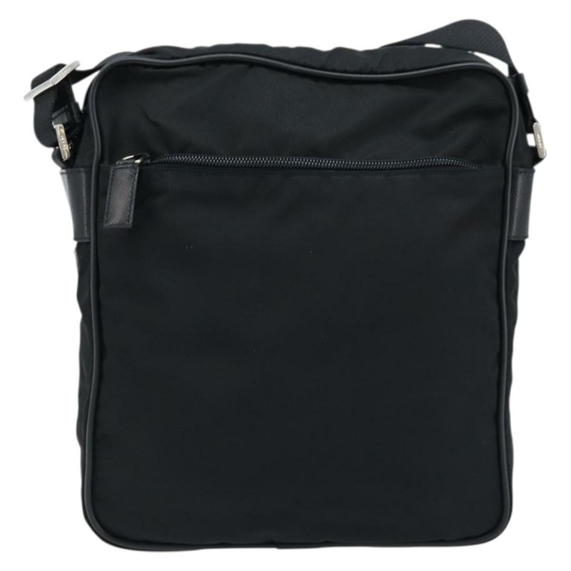 【日本直送】PRADA 單肩包 尼龍 黑色 銀色 正品 ka2509V-12